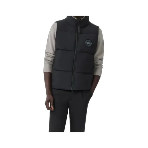 High-Neck Zip-Up Padded Vest