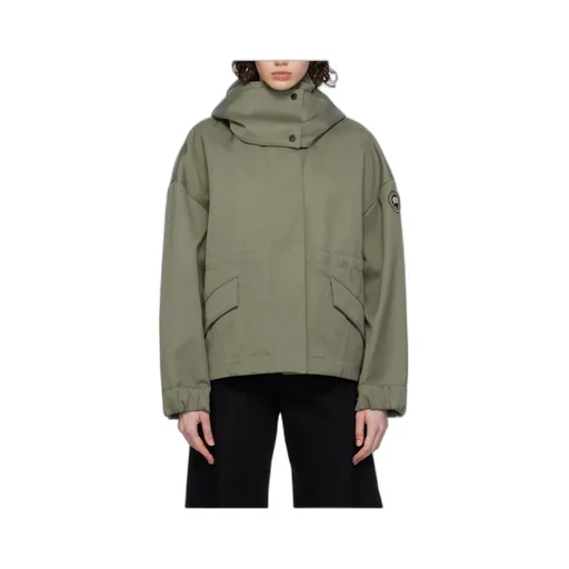 Concealed Fastened Hooded Jacket