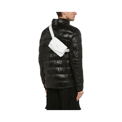 Logo-Patch Foldover Top Belt Bag