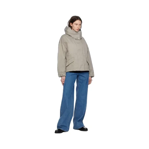 Olivine Zipper Casual Jacket