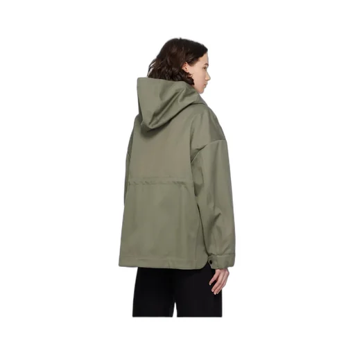 Concealed Fastened Hooded Jacket