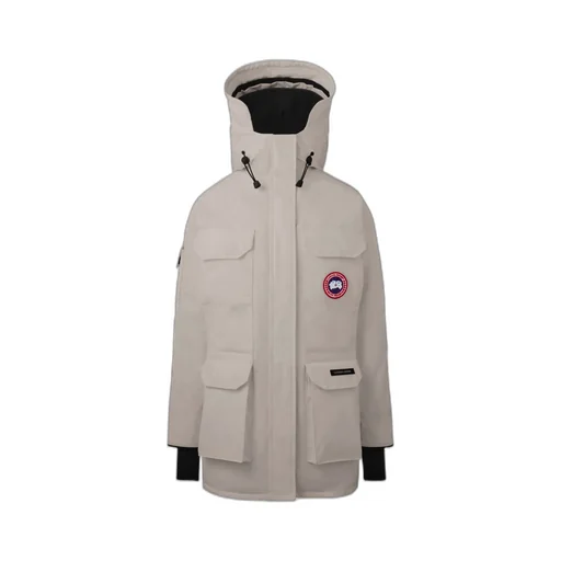 Logo Patch Parka Coat