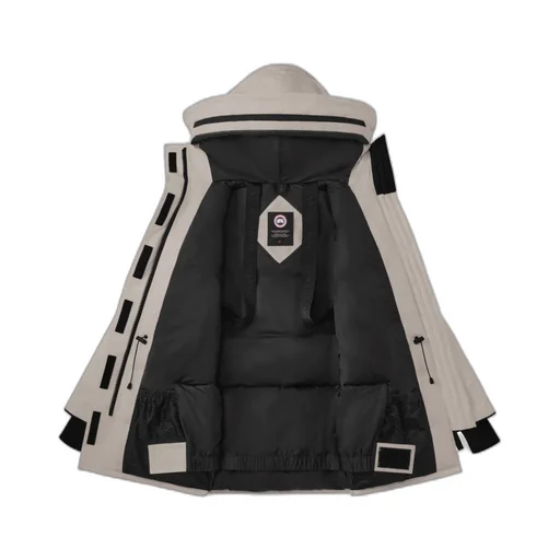 Logo Patch Parka Coat