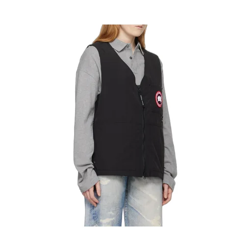 Logo Patch Zipped Vest