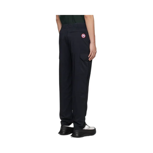 Logo Patch Drawstring Cargo Trousers