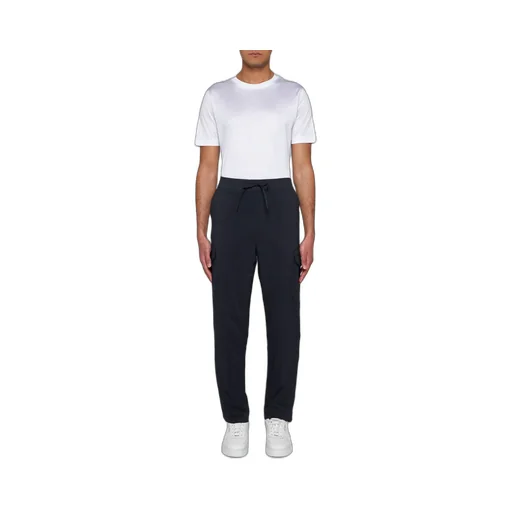 Logo Patch Drawstring Cargo Trousers