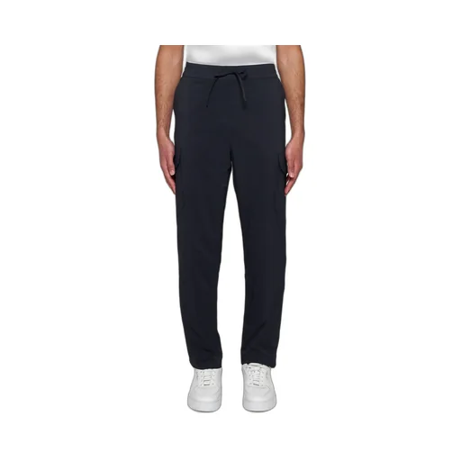 Logo Patch Drawstring Cargo Trousers