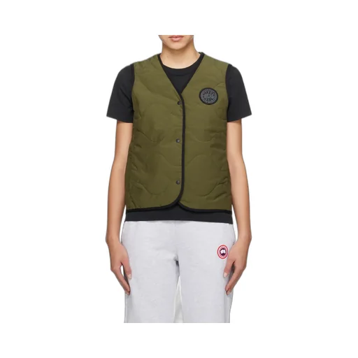 Logo Patch Padded Vest