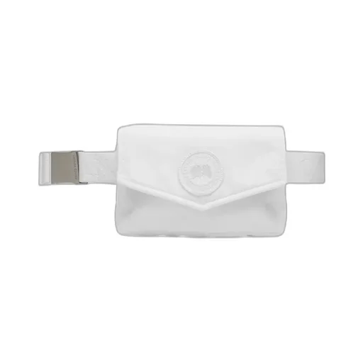 Logo-Patch Foldover Top Belt Bag