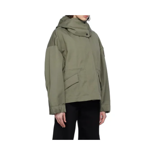 Concealed Fastened Hooded Jacket