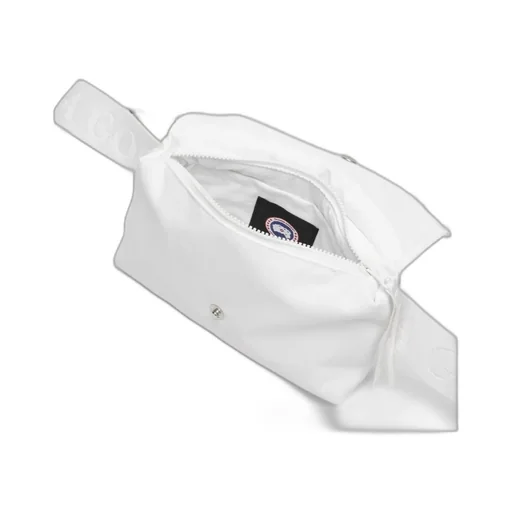 Logo-Patch Foldover Top Belt Bag