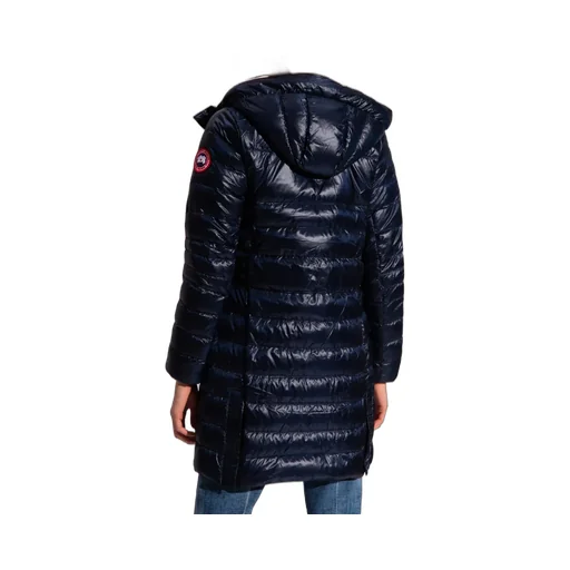 Logo-Patch Sleeve Padded Coat