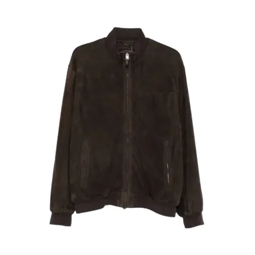Suede Bomber Jacket
