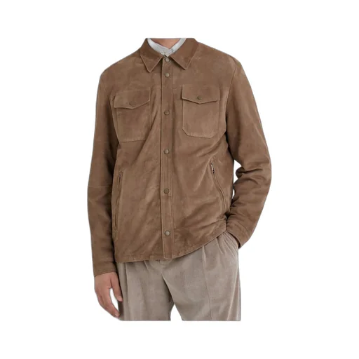 Suede Buttoned Jacket