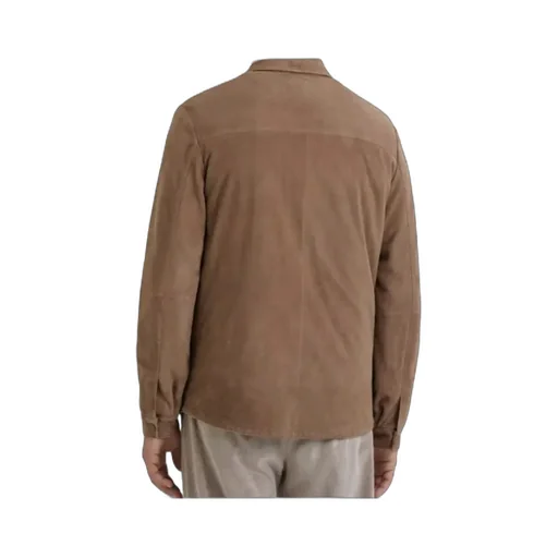 Suede Buttoned Jacket
