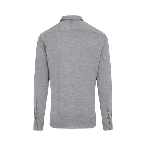 Long-Sleeved Wool Shirt