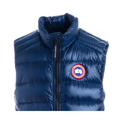 Zipped Logo Patch Down Gilet