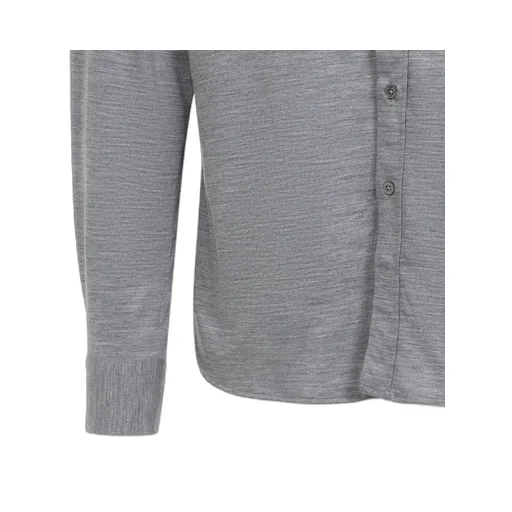 Long-Sleeved Wool Shirt