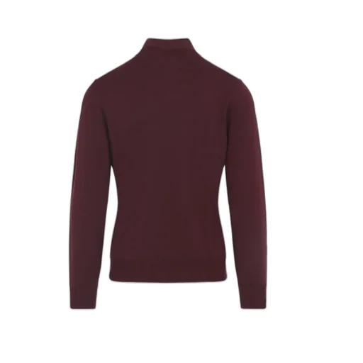 Zip-Neck Wool Sweater