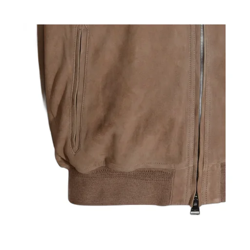 Zip-Up Suede Jacket