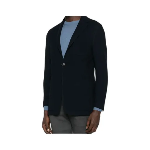 Patch-Pocket Knitted Blazer