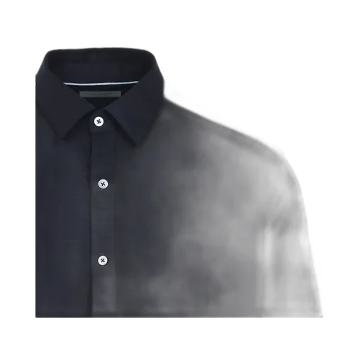 Long-Sleeve Button-Fastening Shirt