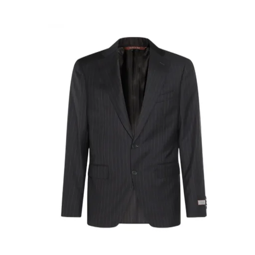 Pinstripe Wool Suit