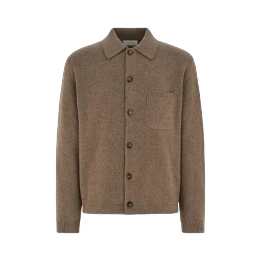 Buttoned Patch-Pocket Cardigan