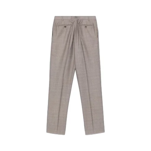 Mid-Rise Straight-Leg Trousers