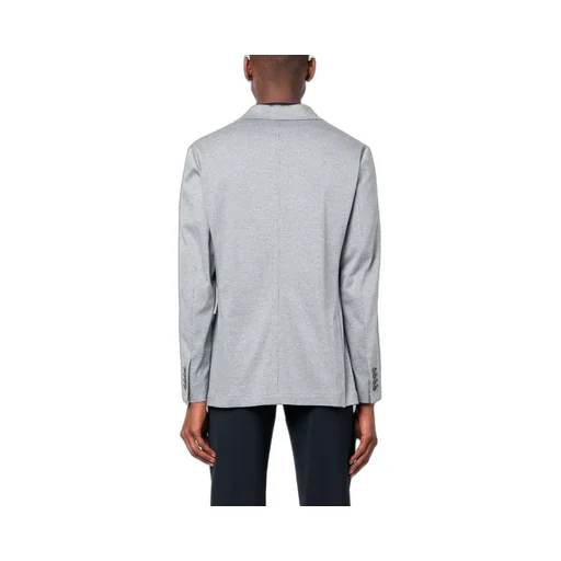 Check-Pattern Single-Breasted Blazer