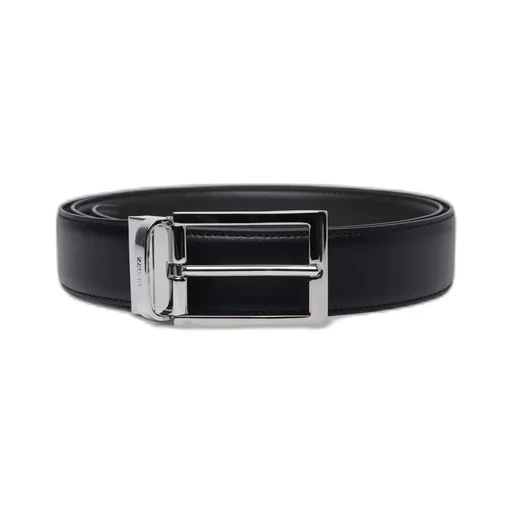 Logo Engraved Buckled Reversible Belt