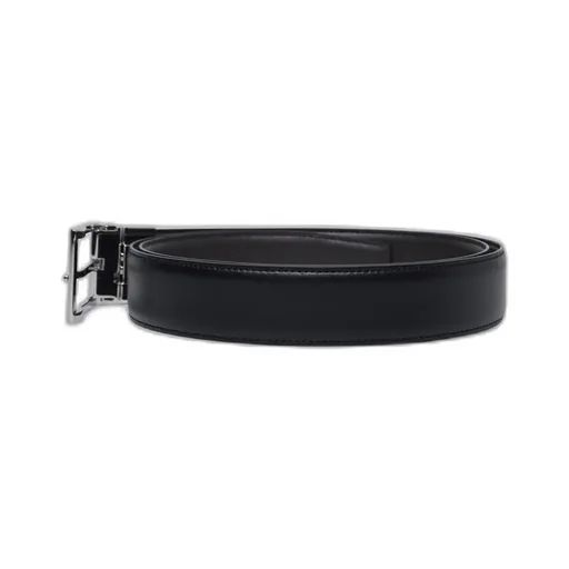 Logo Engraved Buckled Reversible Belt