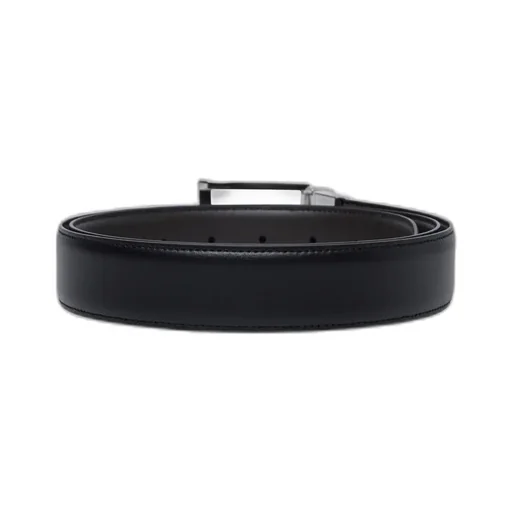 Logo Engraved Buckled Reversible Belt