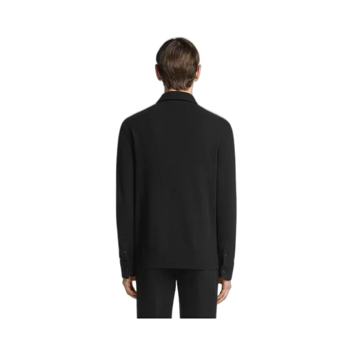 Classic-Collar Cashmere Cardigan