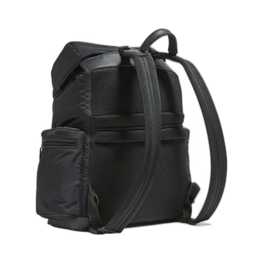 Logo Printed Stripe-Trim Backpack