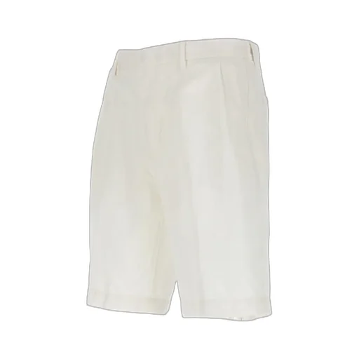 Summer Knee-Length Pleated Chino Shorts