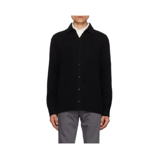 Classic-Collar Cashmere Cardigan