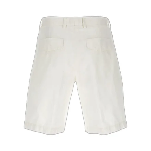 Summer Knee-Length Pleated Chino Shorts