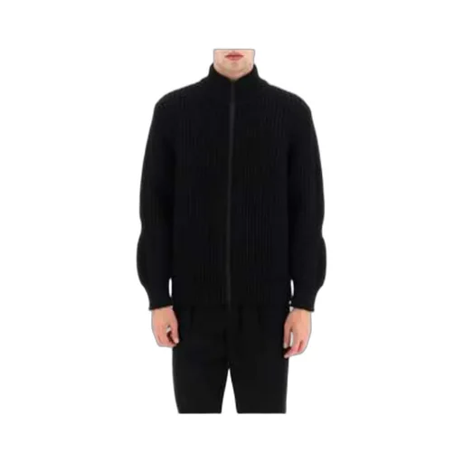 Logo Intarsia Knitted Jacket