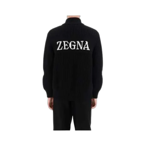 Logo Intarsia Knitted Jacket