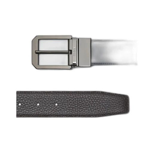 Z Zegna Logo Engraved Reversible Belt