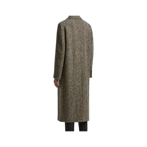 Herringbone Tweed Coat