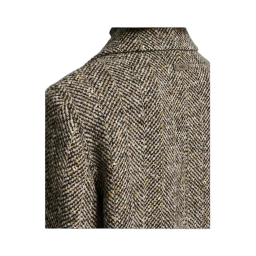 Herringbone Tweed Coat