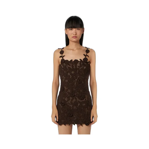 Square Neck Floral Corset Mini Dress