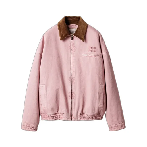 Padded Denim Blouson Jacket