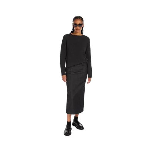 Wool And Cashmere Long-Sleeved Sweater With Round Neck
