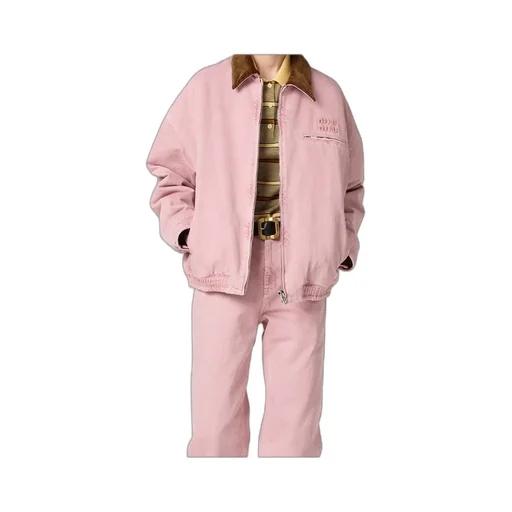 Padded Denim Blouson Jacket