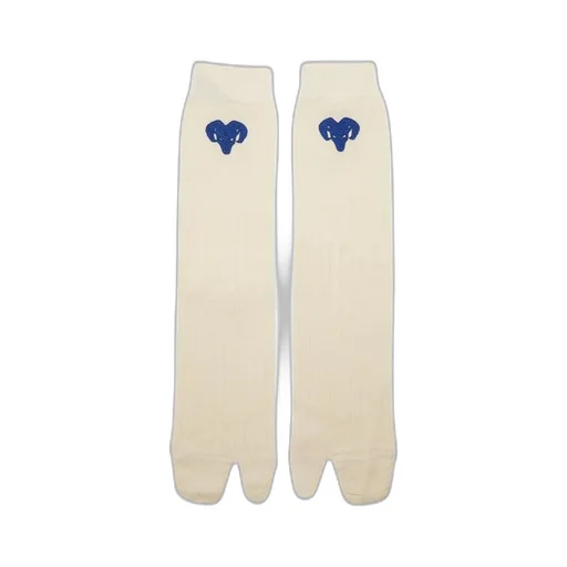 Embroidered Tabi Toe Socks