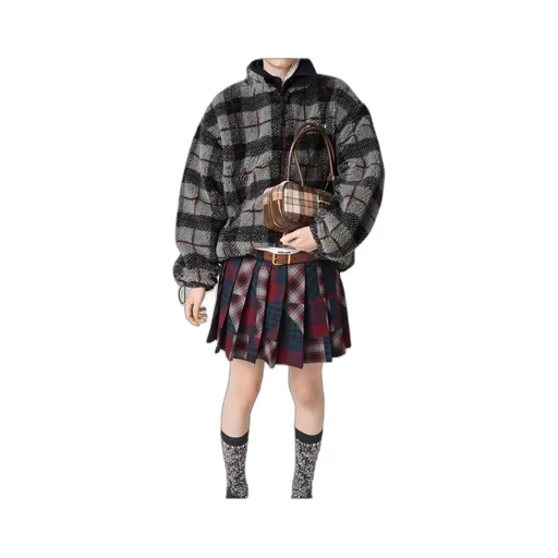 Teddy Checked Jacket