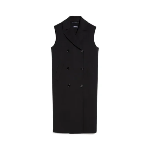Double-Breasted Wool Long Vest